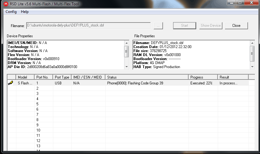 how to use rsd lite to recover electrify m